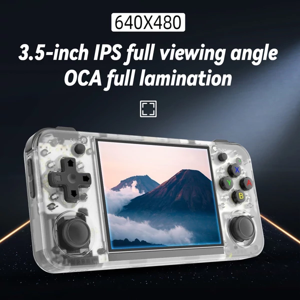 ANBERNIC RG35XX H Retro kézi játékkonzol - nagy teljesítmény - Fehér, 64GB