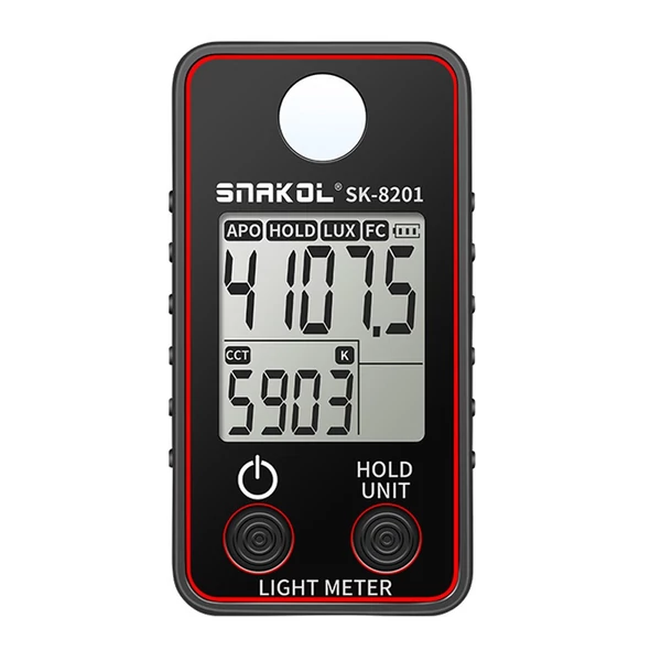 Színhőmérséklet-mérő nagy pontosságú megvilágításmérő 0,5-300000LUX - SK8201