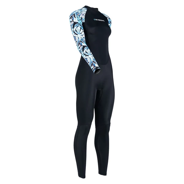 DIVE&SAIL női teljes testű búvárruha UPF50+ Ice-Sense fényvédő - Fekete, L méret
