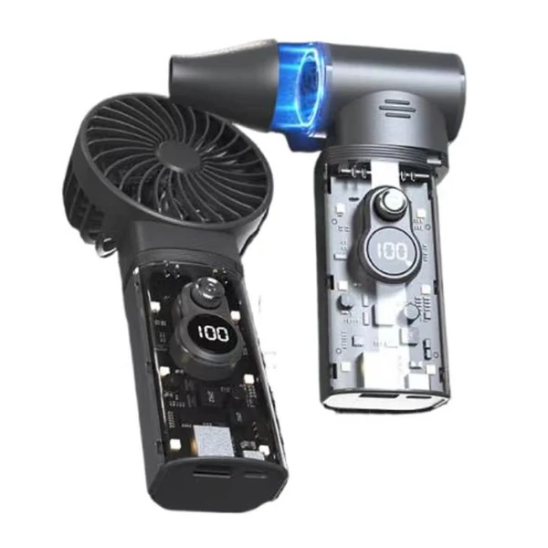 Kézi jet ventilátor 100 000 fordulat / perc kefe nélküli motor, csatorna ventilátor