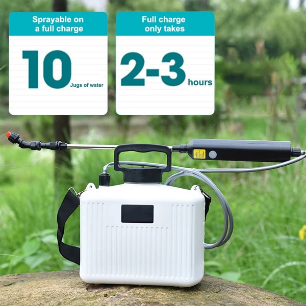 Válltípus, elektromos kertészeti sprinkler, kerti növények öntözőkészülék - Fehér