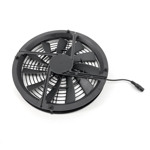 Napelemes ventilátor kempinghez, kültéri 20 W napelem, ventilátorkészlet