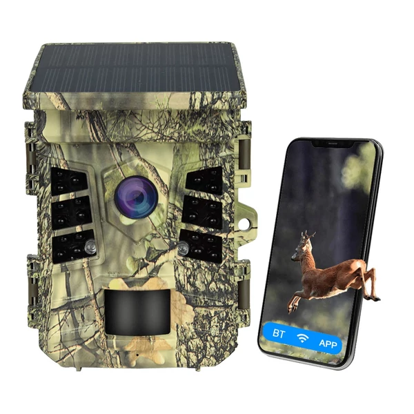 Napenergia 1080p, 16MP, éjjellátó infravörös vadászkamera 2,0 hüvelykes kijelzővel, IP66