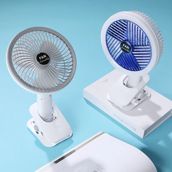 Hordozható elektromos, többfunkciós rögzíthető ventilátor – szabályozható éjszakai lámpával