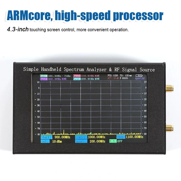 ZQ6 Spectrum Analyzer rádiófrekvenciás jelforrással és nyomon követéssel