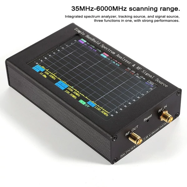ZQ6 Spectrum Analyzer rádiófrekvenciás jelforrással és nyomon követéssel