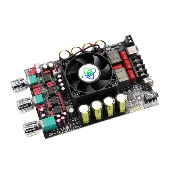Hordozható 220W+220W BT 5.2 vezeték nélküli audio teljesítményerősítő, hangerősítő modul - Típus A
