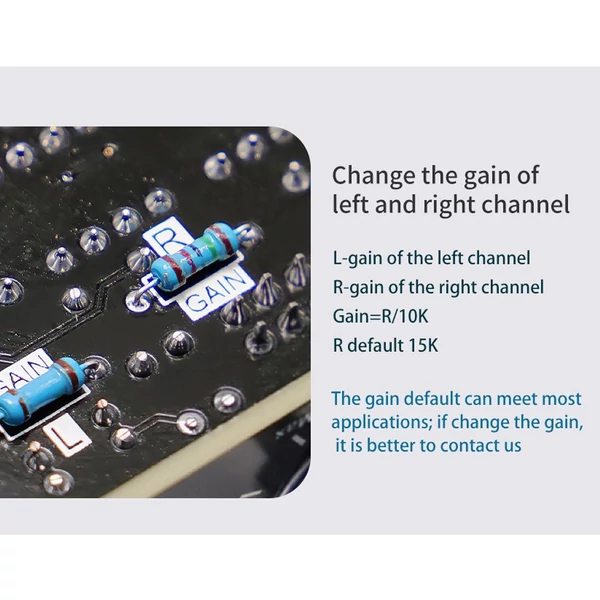 Hordozható 220W+220W BT 5.2 vezeték nélküli audio teljesítményerősítő, hangerősítő modul - Típus B