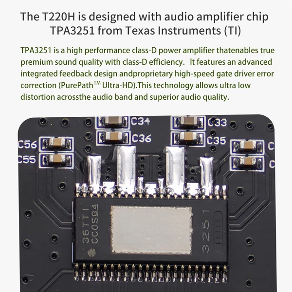 Hordozható 220W+220W BT 5.2 vezeték nélküli audio teljesítményerősítő, hangerősítő modul - Típus B