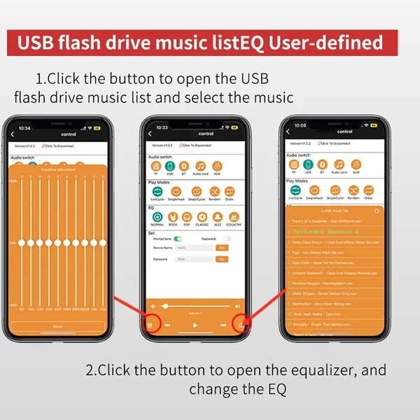 Hordozható 220W+220W BT 5.2 vezeték nélküli audio teljesítményerősítő, hangerősítő modul - Típus B