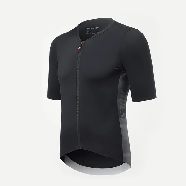 Férfi országúti kerékpáros mez, légáteresztő, gyorsan száradó - Fekete, M méret