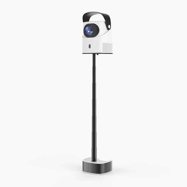 Hordozható TS-2 projektor, 1080P házimozi, Android 9.0 visszahúzható rúddal