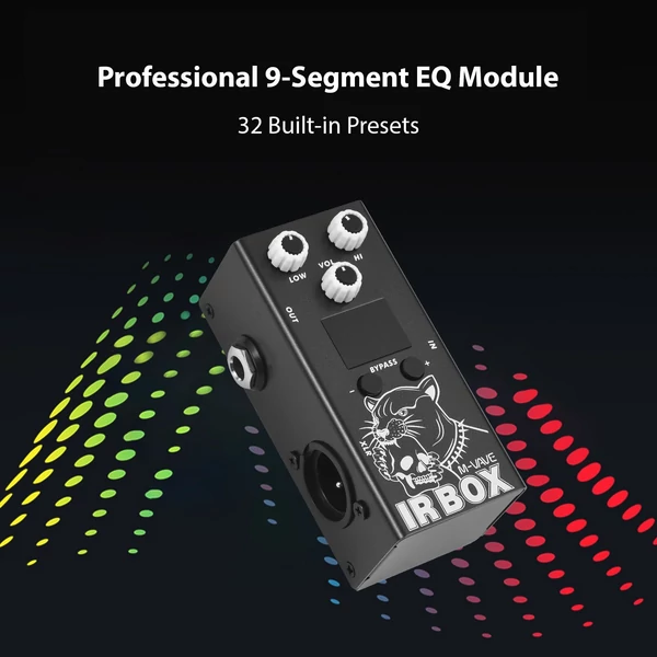 M-VAVE Guitar IR Box, effektpedál, sokoldalú szimulátor gitárhoz és basszusgitárhoz