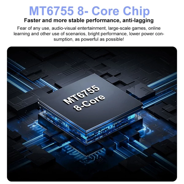 V61 10,1 hüvelykes Android 13 táblagép tiszta IPS érintőképernyővel, kettős kamerával, 8 GB + 128 GB - Zöld