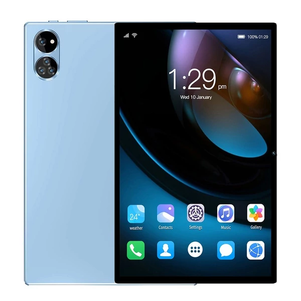V61 10,1 hüvelykes Android 13 táblagép tiszta IPS érintőképernyővel, kettős kamerával, 8 GB + 128 GB - Kék