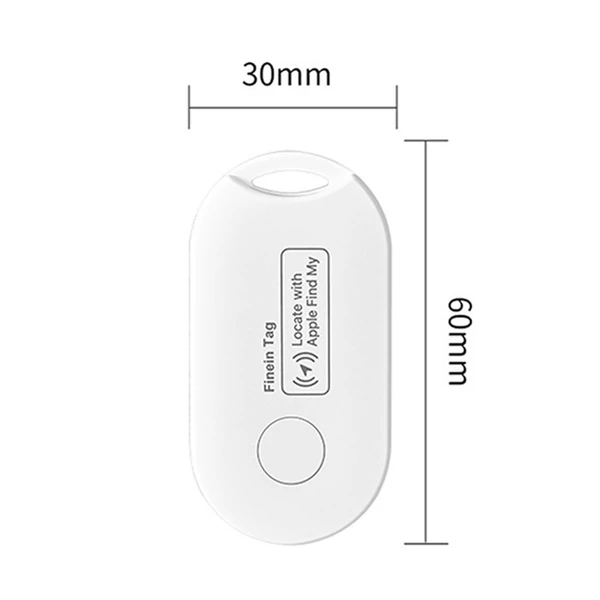 Bluetooth-követő és elemkereső, MFi-tanúsítvánnyal, iOS-kompatibilis - 4 db, fehér és fekete, B típus