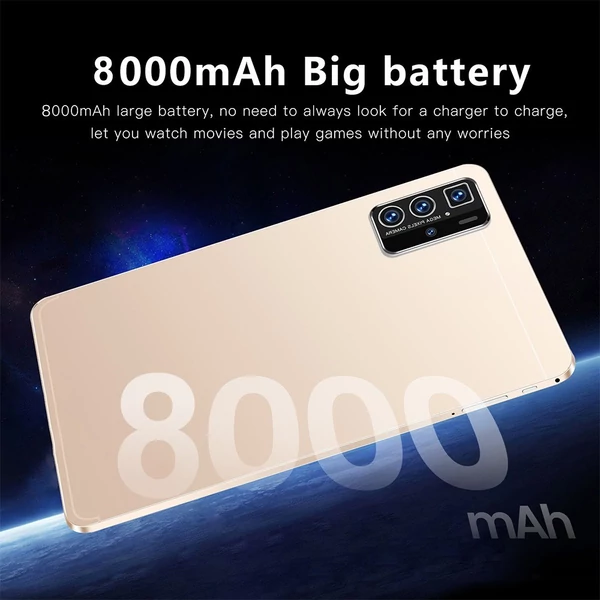 Pro14 10,1 hüvelykes Android 13 táblagép tiszta IPS érintőképernyővel, 8000 mAh akkumulátorral, 8 GB+128 GB - Arany