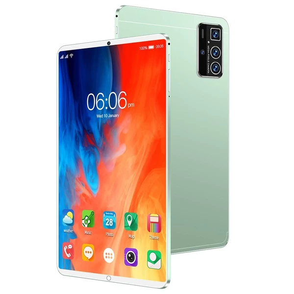 Pro14 10,1 hüvelykes Android 13 táblagép tiszta IPS érintőképernyővel, 8000 mAh akkumulátorral, 8 GB+128 GB - Zöld