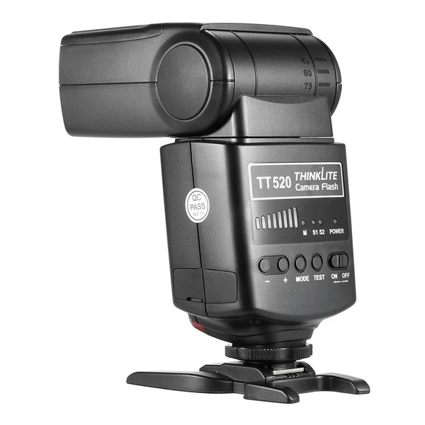 Godox TT520Ⅱ Univerzális beépített vaku, elektronikus Speedlite vaku + AT-16 2,4G vezeték nélküli indítójeladó