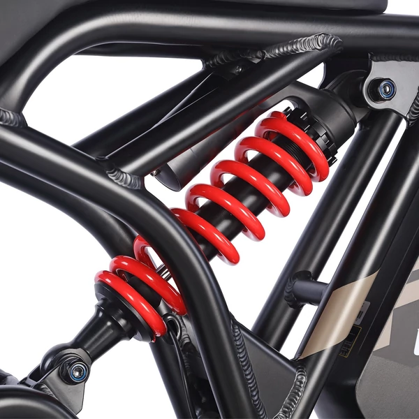 FAFREES F20 ULTRA elektromos kerékpár, 20*5 hüvelykes zsírgumi, 750 W-os kefe nélküli agymotor - Fekete és piros
