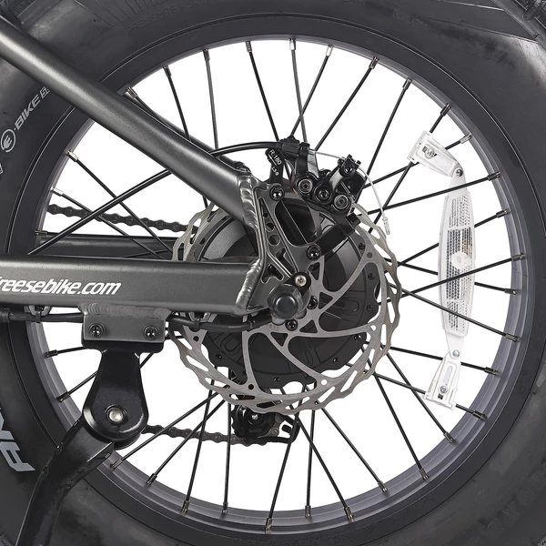 FAFREES F20 ULTRA elektromos kerékpár, 20*5 hüvelykes zsírgumi, 750 W-os kefe nélküli agymotor - Fekete és szürke