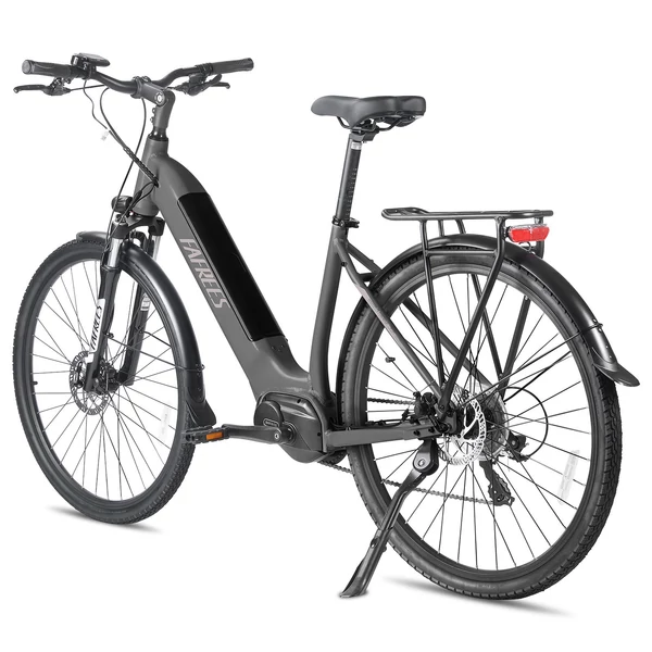 FAFREES FM9 elektromos kerékpár, KENDA 700C*45C gumik, 250W Bafang középhajtású motor - Fekete