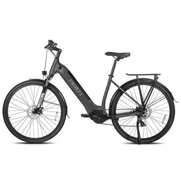 FAFREES FM9 elektromos kerékpár, KENDA 700C*45C gumik, 250W Bafang középhajtású motor - Fekete