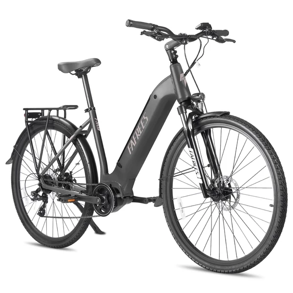 FAFREES FM9 elektromos kerékpár, KENDA 700C*45C gumik, 250W Bafang középhajtású motor - Fekete