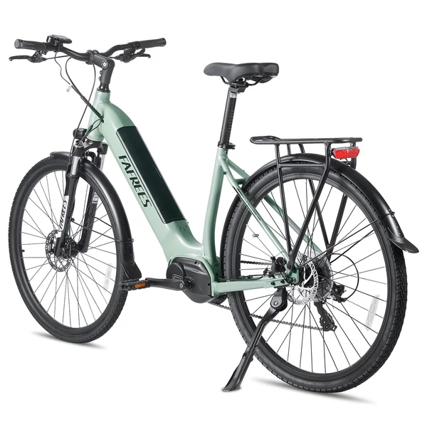FAFREES FM9 elektromos kerékpár, KENDA 700C*45C gumik, 250W Bafang középhajtású motor - Zöld