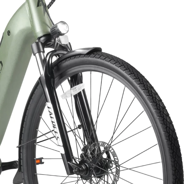 FAFREES FM9 elektromos kerékpár, KENDA 700C*45C gumik, 250W Bafang középhajtású motor - Zöld