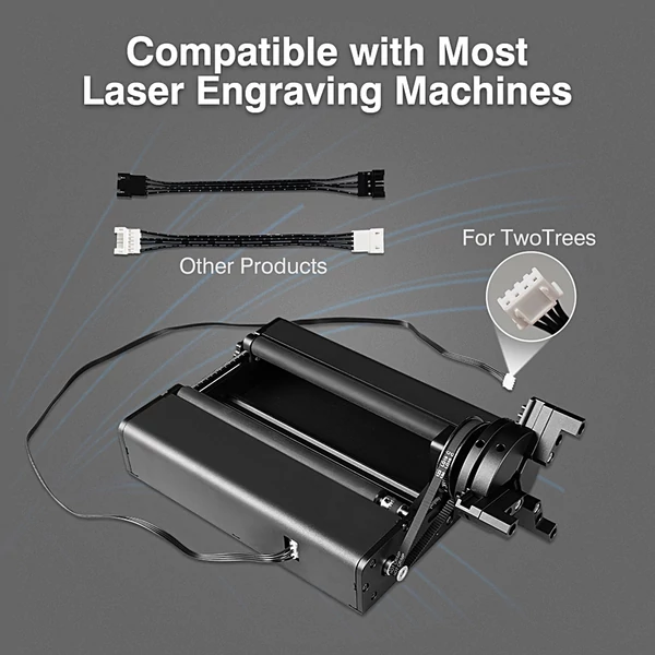Algolaser Delta 22 W-os lézergravírozó automata levegő segédszivattyúval és 400x400 mm-es méhsejt munkaasztallal és 4 az 1-ben Y tengelyű forgóhengerrel