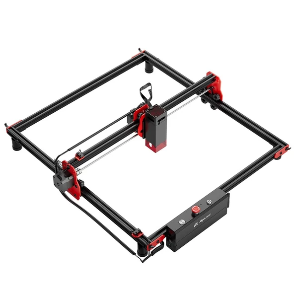 Algolaser barkácskészlet 5 W lézergravírozó 400x400 mm-es méhsejt munkaasztallal és Y tengelyű forgóhengerrel