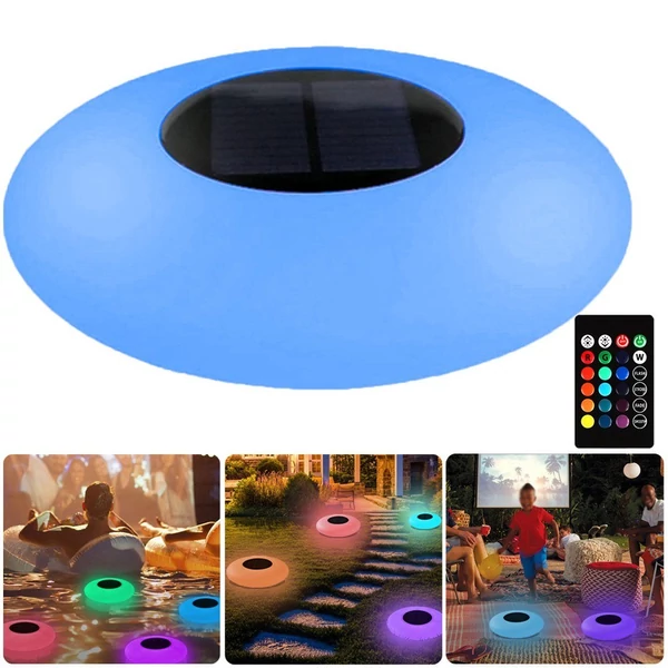 Solar Floats medencevilágítás, IP67 vízálló gyeplámpa, színes LED környezeti világítás - S méret