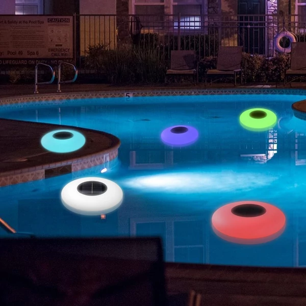 Solar Floats medencevilágítás, IP67 vízálló gyeplámpa, színes LED környezeti világítás - S méret