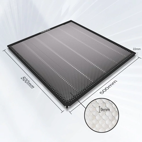 LONGER méhsejt munkaasztal 500x500x22mm lézervágó méhsejt panel