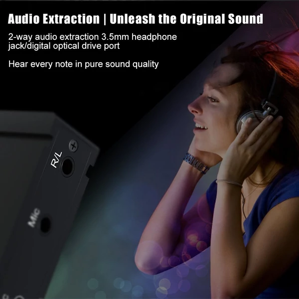 HDMI videorögzítő kártya független mikrofon audio bemenettel, 4K/60Hz nagy tisztaságú átvitel