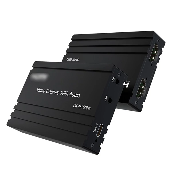 HDMI videorögzítő kártya független mikrofon audio bemenettel, 4K/60Hz nagy tisztaságú átvitel