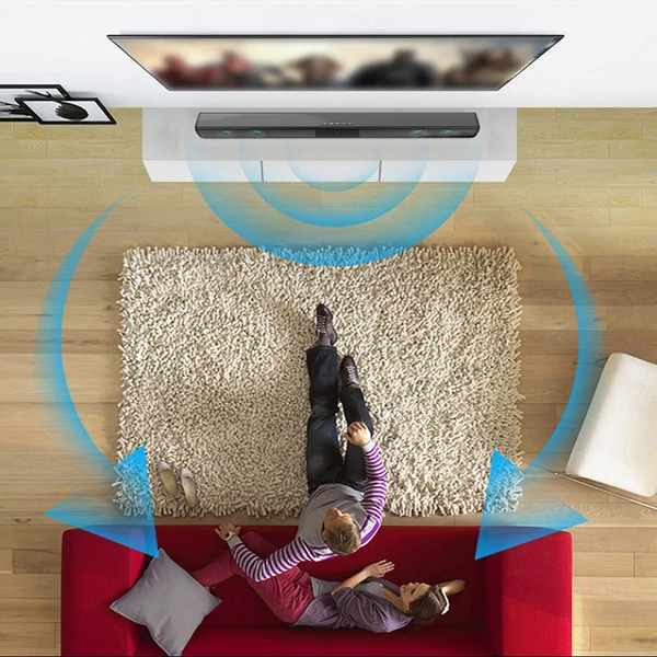 BS-28E Soundbar RGB környezeti fénnyel, audio BT hangszóró házimozi visszhangos fali hangszóró