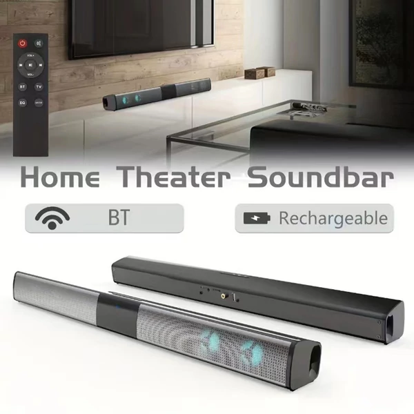 BS-28E Soundbar RGB környezeti fénnyel, audio BT hangszóró házimozi visszhangos fali hangszóró