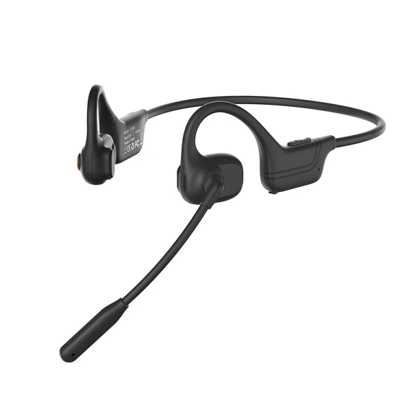 DG09 Csontvezetéses headset, nyílt beszéd zajszűrő, BT 5.3 - Fekete