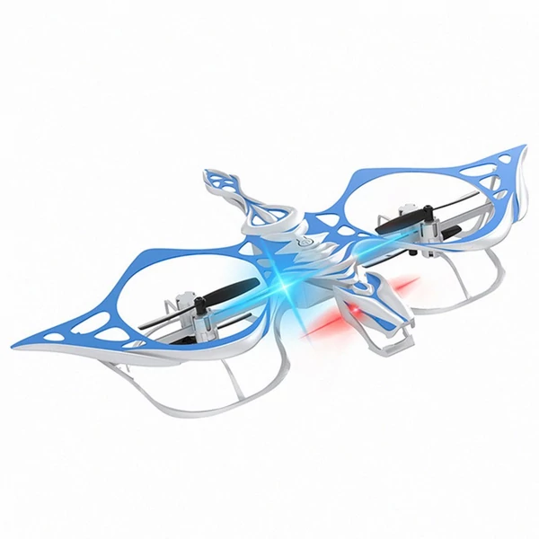 2,4 GHz-es távirányítós Quadcopter magasságtartással, Kék, 2 akkumulátor