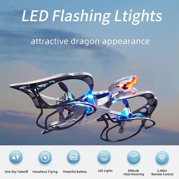 2,4 GHz-es távirányítós Quadcopter magasságtartással, Kék, 2 akkumulátor