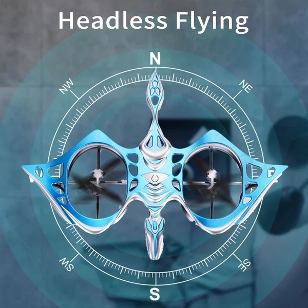 2,4 GHz-es távirányítós Quadcopter magasságtartással, Kék, 2 akkumulátor