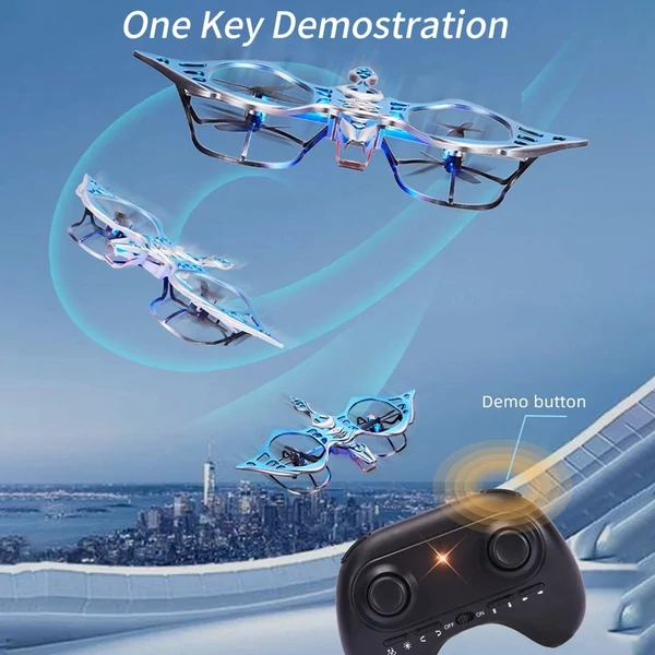 2,4 GHz-es távirányítós Quadcopter magasságtartással, Kék, 2 akkumulátor