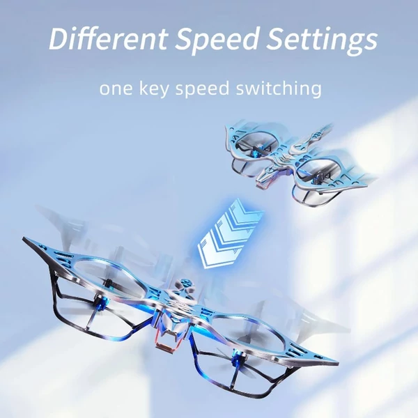 2,4 GHz-es távirányítós Quadcopter magasságtartással, Kék, 2 akkumulátor
