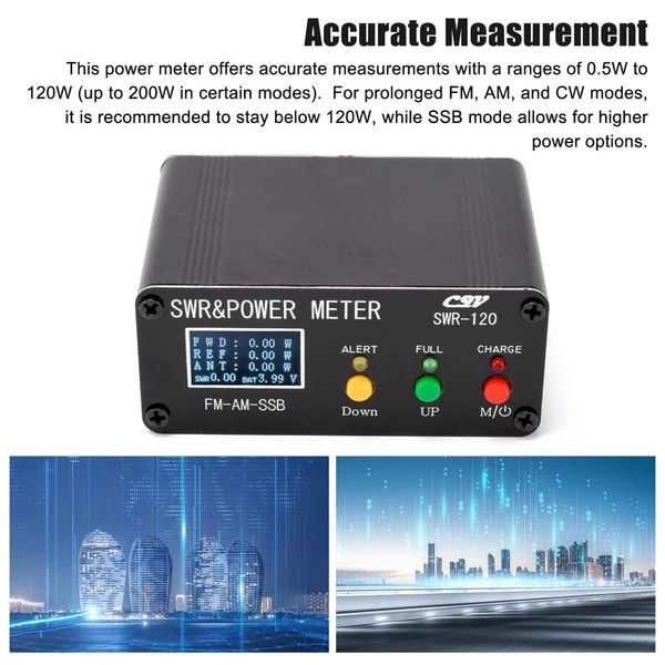 120 W-os SWR digitális teljesítményű állóhullám-mérő, 1,8-54 MHz-es rövidhullámmérő