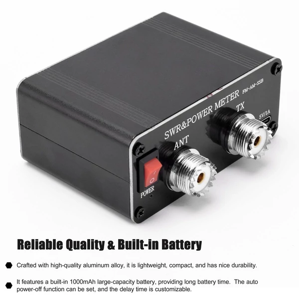 120 W-os SWR digitális teljesítményű állóhullám-mérő, 1,8-54 MHz-es rövidhullámmérő