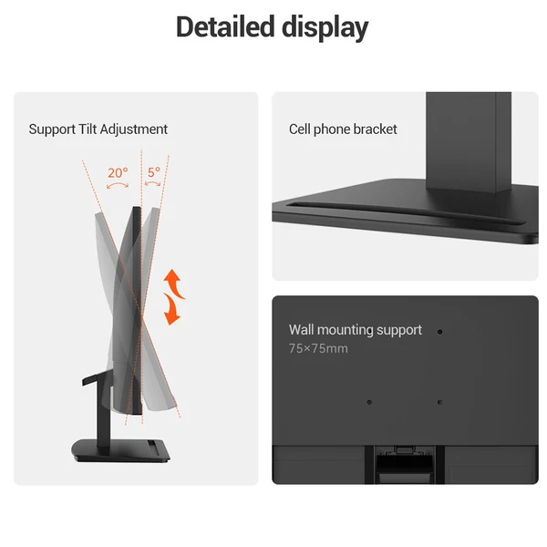 Lenovo Erazer 27 hüvelykes LCD monitor S2772HP - 1080P FHD, 75 Hz, Blu-ray szűrő, HDR 10, széles látószög