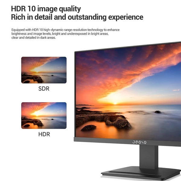 Lenovo Erazer 23,8 hüvelykes LCD monitor S2422HV - 1080P FHD, 75 Hz, Blu-ray szűrő, HDR 10, széles látószög