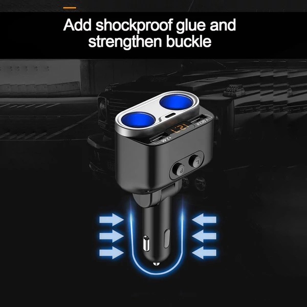 150 W-os autós töltő PD+QC3.0 gyorstöltő adapter